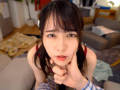 VR] No Averting Your Eyes! To fix her shyness, they stare at each other from a very close distance, and have lovemaking sex with a lot of lovemaking. gallery