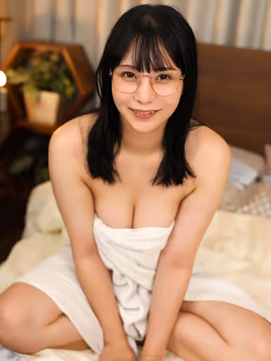 VR] I stayed in a hotel room with a girl with glasses from a manga club to participate in Comiket, and I couldn't help but push her down when she got wet after taking a hot bath, which was so different from her normal appearance. gallery
