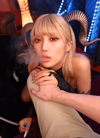 VR] I put an aphrodisiac in a water cigarette at the Succubus Shisha Bar and had a sexy whore cast and I had a purple smoke kime-sex with them. gallery