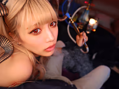 VR] I put an aphrodisiac in a water cigarette at the Succubus Shisha Bar and had a sexy whore cast and I had a purple smoke kime-sex with them. gallery