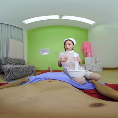 [VR] Lotion Play With Colossal Tits And Creampie Sex In A No-Sex Costume Massage Parlor Ruri Saijo gallery