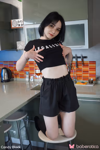 Candy Black is in the tub masturbating for us in VR gallery