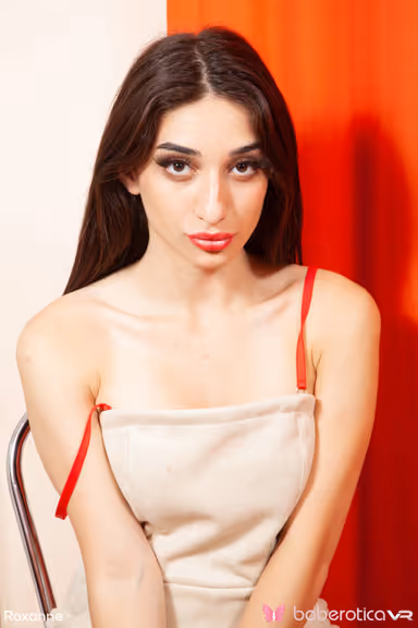 Roxanne Is A Paled Skinned Brunette Who Loves Fingering Her Tight Pussy gallery