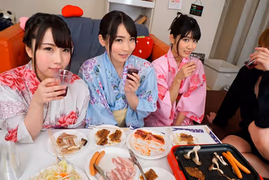 [VR] I Realized That No Matter How Much Fun I Tried To Make Our BBQ Party With Food And Fireworks, No Matter How Much I Tried To Be A Good Host For The Girls, The Only Guys They Had Eyes For Were The Handsome Ones... But I Wouldn't Give Up, And When I Politely Served These Meat-Eating Girls Some Fresh Meat, It Turns Out They Were Disappointed In Prematurely Ejaculating Handsome Guys, And Came For Me With Hunger In Their Eyes... Kurumi Tamaki Aoi Kururugi Nao Jinguji gallery
