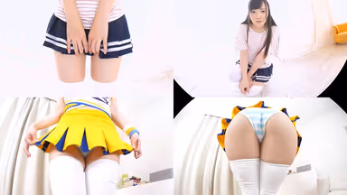 [VR] Panty Shot X Thighs X Knee-High Socks. The Flesh Between Her Skirt And Knee-High Socks VR 2 gallery