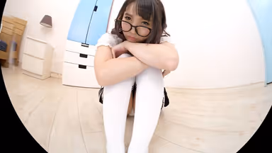 [VR] Panty Shot X Thighs X Knee-High Socks. The Flesh Between Her Skirt And Knee-High Socks VR 2 gallery
