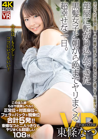 [VR] Natsu Tojo. Girl With Black Hair Stops By My Room To Fuck From Morning Till Night For The Best Day Ever. gallery
