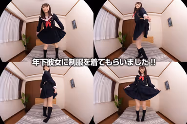 VR] The best clothed normal position! I'm going to have sex with this uniformed girl from now on! She's too cute and white and has a big pie pan, but she'll do anything you ask her! Akari Minase gallery