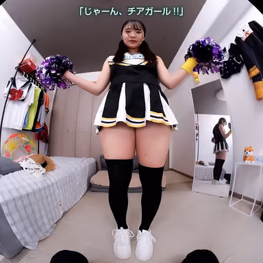 8KVR] [8KVR] Cheerleader's T-back Ass Gets Instant Throbby VR Pantilla...Panty Show...Cheerleader Dancing! The most fun time to spend with her cute twink girlfriend! Emma Futaba gallery