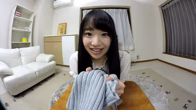 [VR] Yuna Himekawa When Your Girlfriend Changes Into That Sweater... She Looks So Cute! Thrilling Creampie SEX! gallery