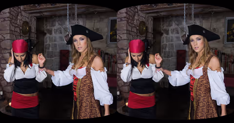 CVR 130 - Lesbian pirates in action