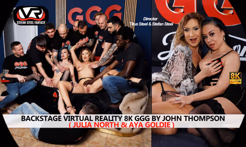 Backstage Virtual Reality 8K GGG by John Thompson (Julia North &amp; Aya Goldie)
