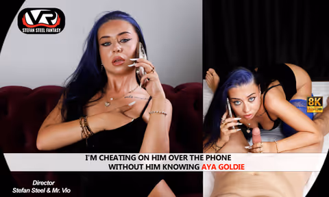 I'm cheating on him over the phone without him knowing