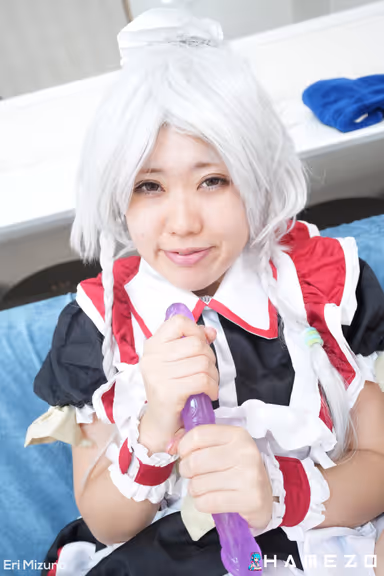 Anime Maid Eri Mizuno Destroys Her Pussy With A Long Dildo gallery