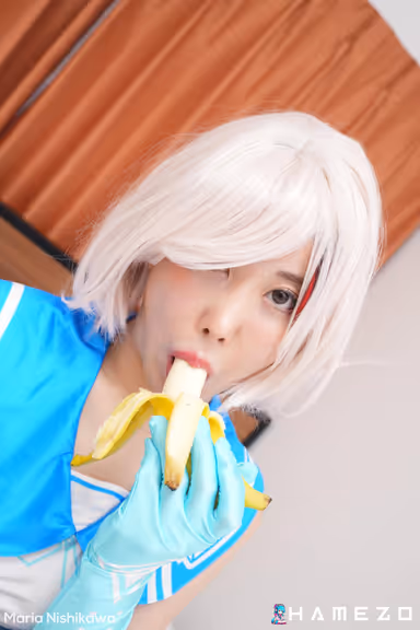 Maria Nishikawa Blows A Banana And A Real Dick gallery