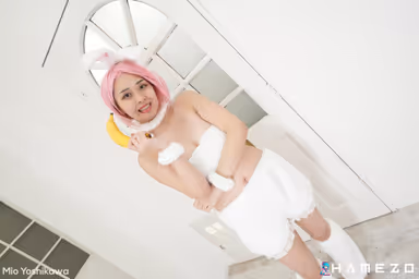 Sexy Bunny Mio Yoshikawa Munches And Hopps On A Cock gallery