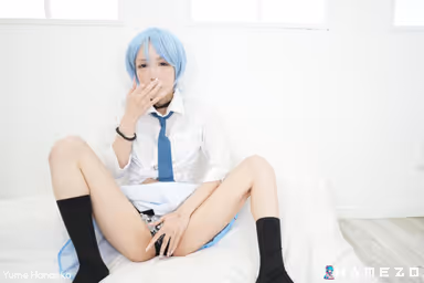 Skinny Babe Yume Hanaoka Looks Sexy In High Cut Socks gallery