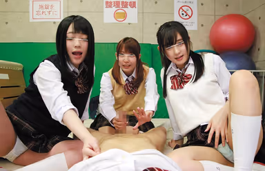 [VR] The Dick In Danger Game Turned Into A Massive Orgy! VR 2 I Transferred To A New School, Where I Was The Only Boy! And So Naturally, All The Girls Were Flashing Panty Shot Action At Me, And I Was Always Rock Hard, And That's When The Girls Decided To Play "The Dick In Danger Game" With Me!! *This Game Involves All The Girls Taking Turns Stimulating My Cock, And The First One To Make Me Cum Loses! gallery