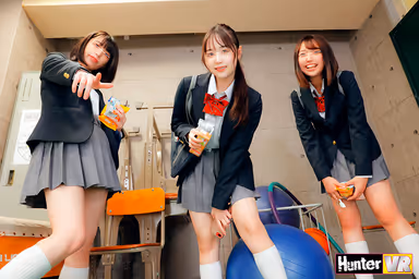 [VR] A Hidden Virgin Among a Group of Sluts in the Class! A Trio of Famous Sluts on Campus Find Out that I am a Cherry Boy! Thereupon, a Miraculous Development Unfolds. They Tell Me, "We'll Let You Graduate From that Status." They will Play the Rock-Paper-Scissors Game, and the Loser Will Turn Me Into an Adult!! However, to My Amazement, the Loser, who Pretended to be a Slut, is Really a Virgin!? I'm Going to Lose My Virginity Like That... gallery
