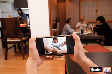 [VR] Hot Young Chick Secretly Shares A Masturbation Video With Me On A Video Call During A Family Gathering. When My Family Goes Out For A Meal, I Show Her My Hard Cock And She Asks To Get Fucked Right There And Then! gallery
