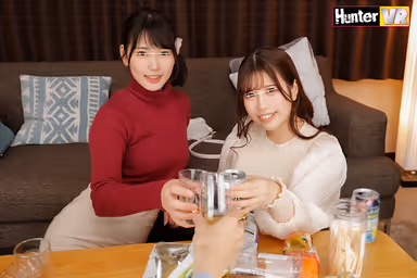 VR] Dream of Sleeping Between Two Girls in a River ～The girls are sleeping together in the river after a drinking session at a circle party! In the end, they have a very naughty threesome! gallery