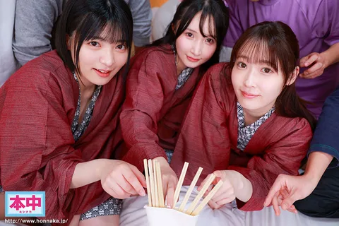 Three girls are invited to a room on a school excursion and play a little bit of a H-H king game with a man and a woman! The game didn't end there...! I'm the only guy in the harem, reverse 4P Nakadashi (with brush down) School trip, Kana Yura, Mizuki Natural, Yumi Nijimura gallery