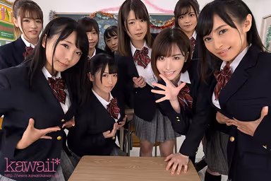 [VR] First Year As A Coed Am I The Only Boy To Enter This Former Girls-Only School? The Club Activities of the Older Sisters Are Too Good And They Fondle My Balls Everyday! Absolutely No Burdensome Teammates! A 1 vs. 9 School Harlem Paradise!! gallery