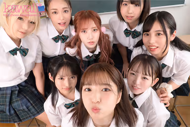 VR] 8KVR×kawaii* Jogakuin <Aoharu Academy> I was assigned to an all-girls school and the time has come for me to become popular! In the classroom... in the infirmary... in the gym... in a harem reverse 9P orgy where I am lasciviously pulled out by 8 students whose sexual desires are insatiable... Meisa Nishimoto, Alice Otsu, Mary Tachibana, Amiri Saito, Mai Arisu, Mitsuki Nagisa, Monaka Senishi, Sumire Kuramoto gallery