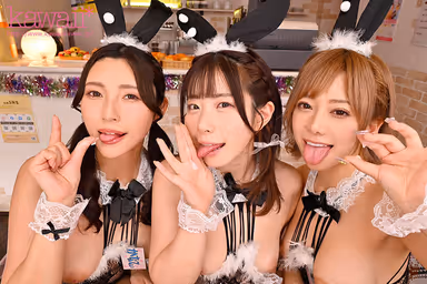 VR】Otona no Usagi Cafe <Horny Carnivorous Bunny and Herbivorous Boy> They crowd around my dick like hyenas and lick me to the bone, harem reverse 4P Kana Morisawa Ena Satsuki Nozomi Arimura gallery