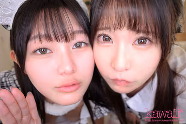 【VR】【Wアニメボイス】【脳イキ囁き特化】ベロキス、絶対領域、挟み撃ち…五感を支配する性処理専門メイド 今田光 谷村凪咲 gallery