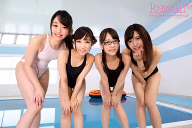 [VR] Fantasy Uniform Orgy VR Double Passionate Sloppy Kiss, Girls In See-Through Swimsuits Edging Double Blowjob, 5 Person Orgy Of Harem Fighting Over My Dick!! gallery