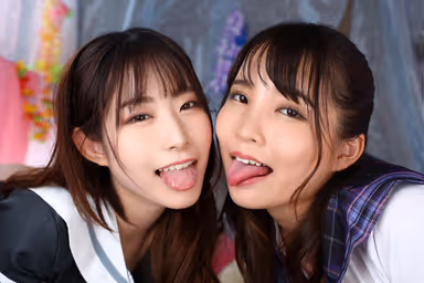 VR] I, a teacher of a secret club of active J-kei, go undercover in a big way! Ena & Aoi's blowjob! Mizuki Yayoi / Ena Satsuki / Aoi Kururugi gallery
