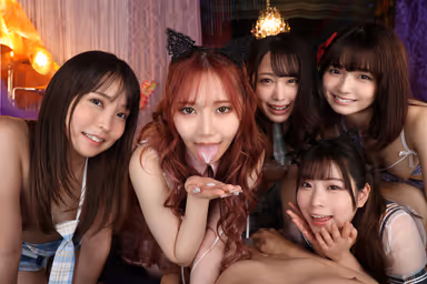 VR] I, a teacher, went into a secret club of active J-kei (Japanese girls) SPECIAL - Is this a heaven? 5 VS 1 Rampant Harem SEX! gallery