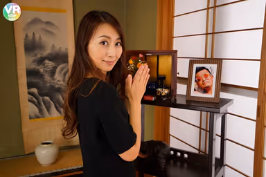 [VR] Dying For Some New Cock, A Widow Offers Herself For Creampie Sex!! "Fuck My Brains Out..." Rei Aoki gallery