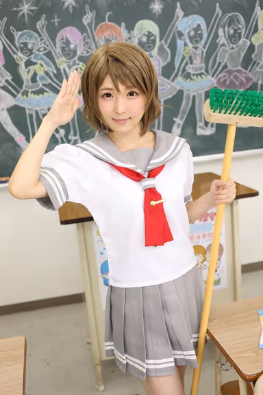 [VR] You Get To Pump Kizuna's Pussy! Cosplay Live!! Kizuna Sakura gallery