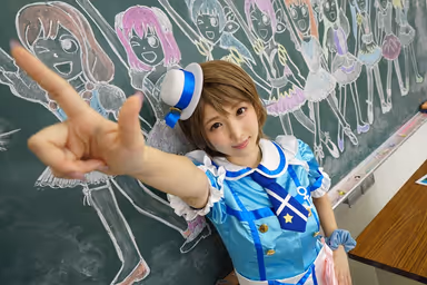 [VR] You Get To Pump Kizuna's Pussy! Cosplay Live!! Kizuna Sakura gallery