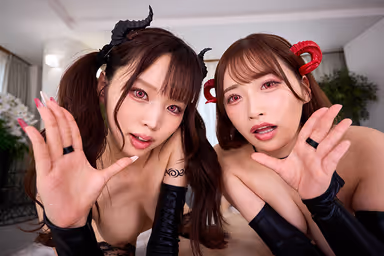 【VR】禁断の儀式をしたらまさかの巨乳サキュバス5姉妹召喚！！無限∞射精ハーレム新婚生活 リマバス＆ワカバス gallery