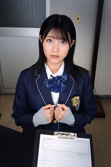 【VR】一人きりの健康診断。真面目な学級委員長がエスカレートするドクハラに快感を覚え、言われるがままに膣奥中出し。 谷村凪咲 gallery