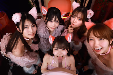[VR] I'll Do Anything and Love You to Break the Curse of Endless Lust♪ Five Super-Cute Cat-Shaped Familiars Will Make Me Come in All Kinds of Ways to Break the Curse—An Endless ∞ Ejaculation Service, a Sweet and Sensual Curse-Breaking Harem, and a Harem Pleasure RUSH!! with Familiars Who Feel Good from Every Angle!! gallery