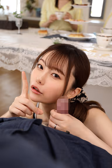 VR] I Have a Family, but I Can't Resist Blowjob... She Seduces Me Sneakily at a Mom's Friendship Party and Forces Me to Do It Immediately. Sachika Akimoto gallery