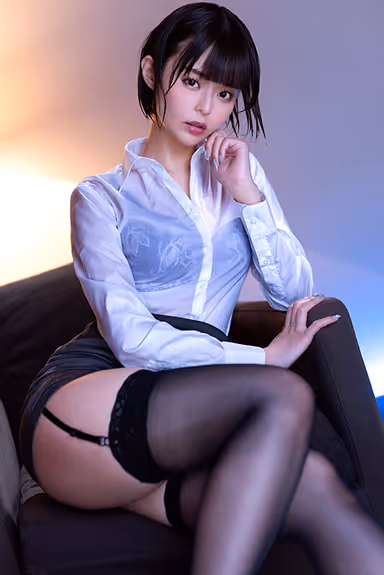 VR] Guerrilla Downpour x Oshikake - A Night of Being Pulled Out by a Female Boss with Beautiful Spit-up Legs - Luna Tsukino gallery
