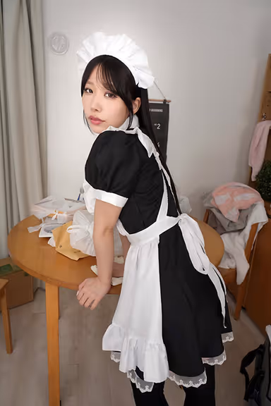 VR] I'm being rushed and fainting in agony, and she looks down on me but still adores me! Erika Ozaki's Sweet Sadism of Dispatched Maid's Continuous Ejaculation gallery