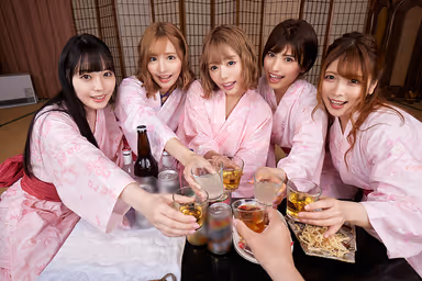 VR] Too Harem Yarissa Hot Springs Trip! All-around Erotic Drinking Orgy Rina Takase Akari Niimura Mao Hamasaki Sarina Momonaga Wakamiya Tsuruki gallery
