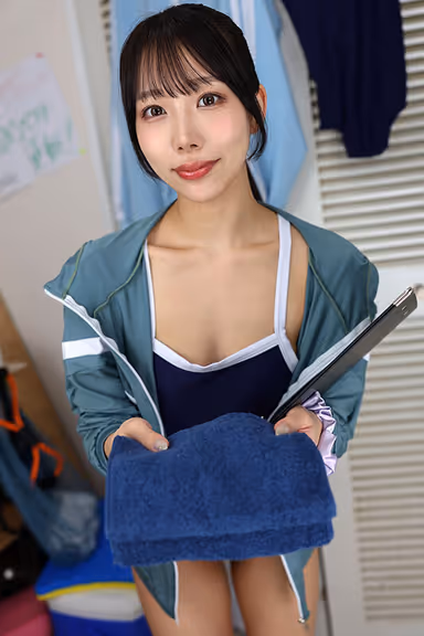 VR] Swimsuit x 3 Beautiful Legs - Best Ejaculation Support to Become the Best Swimmer - Erika Ozaki gallery