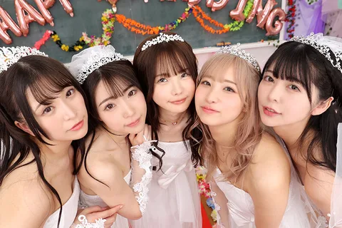 "Will you love me all equally?" This is the dream [wedding]! Newlywed Harem SEX, getting fucked by the best pupils! Nonoka Sato, Hikaru Minazuki, Ichika Matsumoto, Noa Eikawa, Hinako Mori gallery