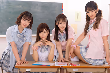 [VR] Coco is the Slutty School of Rumors - Students Attacking Me as a Temporary Teacher - Exquisite Continuous Pacifier Seduction Test - Mei Satsuki, Mizuki Satsuki, Ena Satsuki, Mizuki Nagisa, and Mitsuki Nagisa gallery