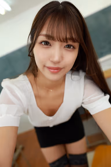 VR] The Sound of Juicy Piles Echoing in an Empty Classroom - Bitchy Female Teacher Himari Kinoshita Who Won't Let Go of Her Student's Immature Young Penis gallery