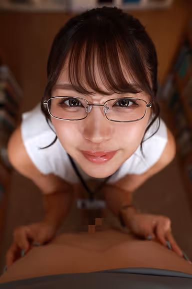 VR] This is the territory of the beast librarian. She is identified in the library and preys at her favorite hotel, breeding behavior like an animal Himari Kinoshita. gallery