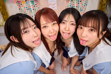 VR] St. Rez Academy - I'm poor and transferred to an all-girls school as a test student, but I didn't expect it to be an all-girls school! Harem LIFE in the midst of the flower season, where boys are forbidden to enter - Harem sex while preparing for the school festival - Ena Satsuki, Mizuki Yayoi, Aya Onamai, Hikaru Minazuki gallery