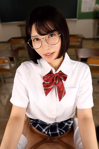 VR] Miyagi-san, the No. 1 ranked plain girl with no boyfriend, licks me from my glans to my balls in a sticky blowjob courtship! gallery
